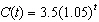 <strong>The cash flow (in millions) of a business at time t (in months) is modeled by . What will the cash flow be after 3 years (round to the nearest ten-thousand)?</strong> A) $4.05 million B) $20.27 million C) $6.29 million D) $3.68 million E) $3.54 million
