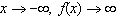 <strong>Determine the end behavior of the function .</strong> A) As and as . B) As and as . C) As and as . D) As and as . E) As and as .