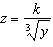 <strong>Suppose that is inversely proportional to the cube root of . Which one of the following is an equation that expresses this statement?</strong> A) B) C) D) E)