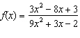 <strong>Find the equation of the horizontal asymptote of .</strong> A) B) 3 C) D) E)