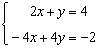 The solution to the system is . (Rounded to the nearest hundredth).