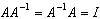 A matrix is invertible if there exists a matrix such that where also has dimension .