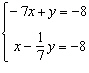 <strong>Solve the system of linear equations. </strong> A) B) C) D) No solution. E)