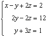 <strong>Solve the system of linear equations. </strong> A) B) C) No solution D) E)