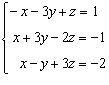 <strong>Solve the system of linear equations. </strong> A) B) C) D) No solution E)