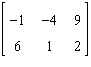 <strong>Which one of the following is the dimension of the given matrix? </strong> A) B) C) D) E)