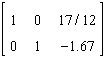 <strong>Which one of the following is the augmented matrix in row-echelon form for the system below? </strong> A) B) C) D) E)