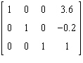 <strong>Which one of the following is the augmented matrix in row-echelon form for the system below? </strong> A) B) C) D) E)
