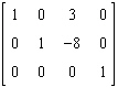 <strong>Which one of the following is the augmented matrix in row-echelon form for the system below? </strong> A) B) C) D) E)