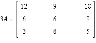 <strong>A college conducted a survey of students satisfaction with three academic courses: mathematics, English, and science. The results are tabulated in the data matrix below. Find the scalar product . </strong> A) B) C) None of the above D) E)