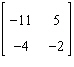 <strong>Perform the matrix operation as indicated. </strong> A) B) C) D) E) None of the above
