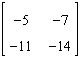 <strong>Perform the matrix operation as indicated. </strong> A) B) None of the above C) D) E)