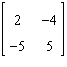 <strong>Perform the matrix operation as indicated. </strong> A) B) C) D) E) None of the above