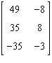 <strong>Perform the matrix operation as indicated. </strong> A) B) C) Not possible D) E)