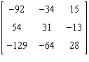 <strong>Perform the matrix operation as indicated. </strong> A) B) C) D) E) Not possible