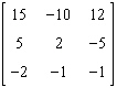 <strong>Perform the matrix operation as indicated. </strong> A) B) Not possible C) D) E)