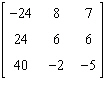 <strong>Perform the matrix operation as indicated. </strong> A) Not possible B) C) D) E)