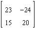 <strong>Perform the matrix operation as indicated. </strong> A) B) Not possible C) D) E)