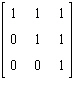 <strong>Which one of the following is the identity matrix?</strong> A) B) C) D) E)