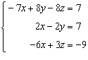 <strong>Which one of the following is the coefficient matrix for the given system of equations? </strong> A) B) C) D) E)