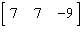 <strong>Which one of the following is the coefficient matrix for the given system of equations? </strong> A) B) C) D) E)