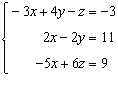 <strong>Find the solution to the given matrix by solving the matrix equation . </strong> A) Infinitely many solutions B) No solution C) D) E)
