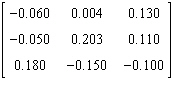 <strong>Find the inverse matrix of .</strong> A) Not invertible B) C) D) E)