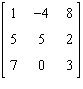 <strong>Find the inverse matrix of .</strong> A) Not invertible B) C) D) E)