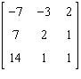 <strong>Find the inverse matrix of .</strong> A) B) C) Not invertible D) E)