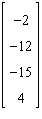 <strong>Find the solution to the given matrix by solving the matrix equation . </strong> A) B) C) No solution D) E)