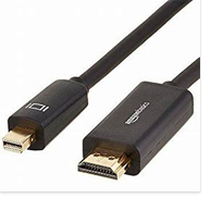 <strong>Roger purchased a new laptop computer and wants to connect it to a second monitor. The monitor has a DVI and HDMI connection on the back, but his laptop only has a Mini DisplayPort connection. Which cable should Roger purchase?</strong> A)   B)   C)   D)   <div style=padding-top: 35px> 