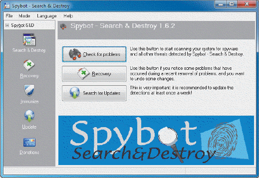 <strong> The application in the accompanying figure is an example of a program that protects against ____.</strong> A) spyware B) viruses C) phishing D) pharming