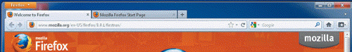 When typing a URL, you have to type http:// in the Address bar of the application shown in the accompanying figure.
