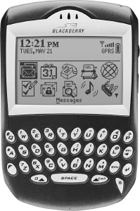 <strong> Which of the following is NOT true about computer keyboards?</strong> A)They are found on handheld devices, like the one shown above. B)They have similar keys and functions. C)They are not a primary input device. D)They contain special words to control computer-specific tasks.