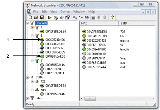 <strong> Item 1 in the figure above indicates ____.</strong> A)an unencrypted network B)an open network C)an encrypted network D)a low strength signal