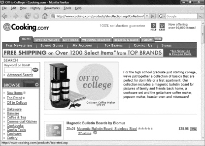 <strong> One of the most popular activities on the Web is shopping, as shown in the figure above. Which of the following is NOT a benefit of e-commerce?</strong> A)Enhances traditional business models. B)Increases profit margin by cutting costs. C)Allows the owner to keep track of competitor prices. D)Allows the owner to sell to a smaller audience.