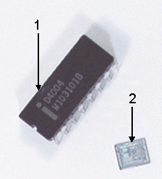 <strong> The Intel 4004 microprocessor, shown in the figure above, was developed by Ted Hoff in ____.</strong> A)1950 B)1971 C)1985 D)1995