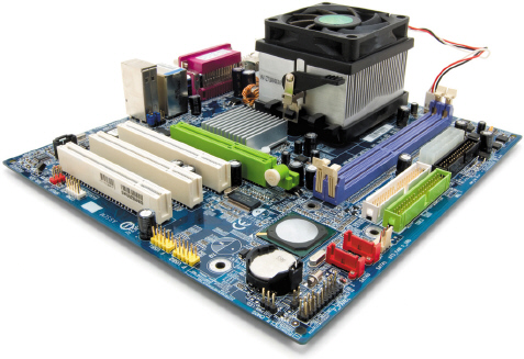 <strong> The above figure shows an example of a(n) ____.</strong> A) CPU B) circuit board C) system unit D) motherboard