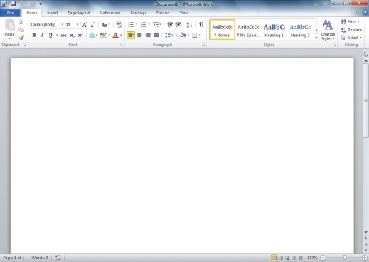 <strong> The bar at the top of the screen that reads Document 1 is called the ____.</strong> A) File tab B) Ribbon C) title bar D) task bar