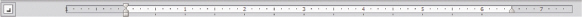 <strong> In the figure above, the object at 6.5 on the ruler is the ____.</strong> A) right tab symbol B) right indent marker C) tab selector D) margin indicator