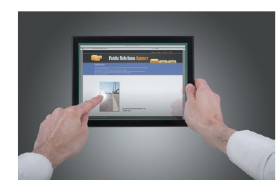 <strong> Which of the following is NOT true about devices such as the one in the above figure?</strong> A) You use a stylus to point to objects. B) It reacts to direct touches within the display area. C) You can find these screens in airports, banks, and fast-food restaurants. D) Many mobile devices also have these types of screens.
