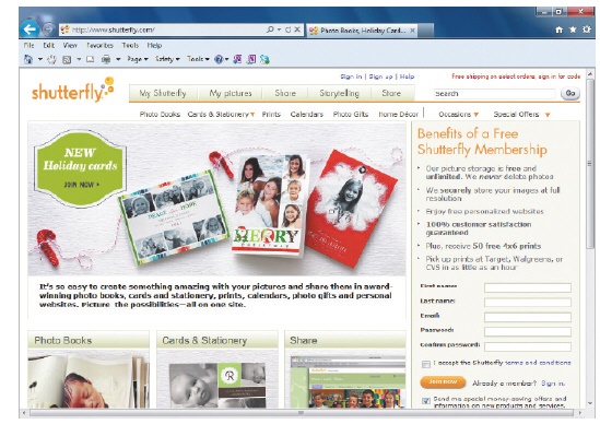 <strong> The above figure shows a(n) ____ site for sharing photographs.</strong> A) social networking B) feed C) P2P D) bookmark