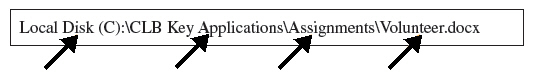 FIGURE 11-2   In Figure 11-2 above, which part of the path is the filename?