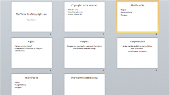 <strong> The figure above shows a presentation in ____ view.</strong> A) Slide Sorter B) Slide Show C) Outline D) Normal
