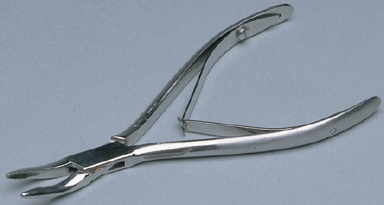<strong>Identify the instrument in the photo. </strong> A) Cryers elevator B) Periosteal elevator C) Surgical bone file D) Surgical rongeurs