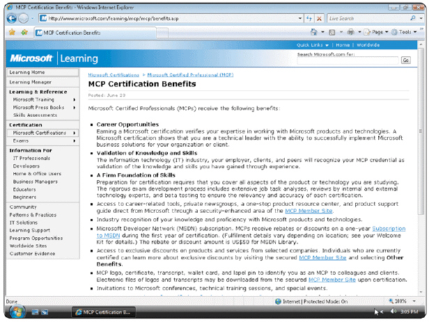 Figure 15-5 Technical certification programs are offered by many vendors, called ____________________, that develop and administer the examinations to determine whether a person is qualified for certification; a Web site for one such organization is shown in Figure 15-5.