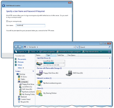 <strong> Figure 2-3 An FTP ____ is a computer that allows users to upload and/or download files using FTP as shown in Figure 2-3.</strong> A) server B) network C) client D) base unit
