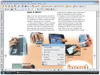 <strong> Figure 3-3 The ____ shown in Figure 3-3 is a small symbol displayed on the screen that moves as a user moves the mouse.</strong> A) menu B) button C) icon D) pointer