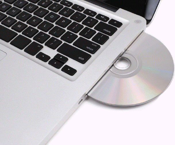 <strong> Which of the following is a good practice to follow to avoid scratching or damaging a disc like the one in the accompanying figure?</strong> A) Hold the disc by its edges. B) Stack the discs whenever possible. C) Touch the underside of a disc. D) Do not worry about exposing discs to any type of contaminant.