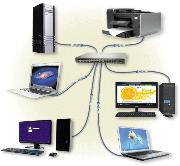 <strong> On a network such as the one illustrated in the accompanying figure, if one node fails, as long as that node is not providing services to other nodes on the network, what happens?</strong> A) only that node is affected B) only the nodes before that node are affected C) only the nodes after that node are affected D) all the nodes are affected